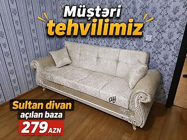 metbex divanları: Divan, Mətbəx üçün, Qonaq otağı üçün, Parça, Bazalı, Açılmayan, Kitab — 1