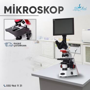Lazer aparatları: Erqonomik dizayna malik mikroskop