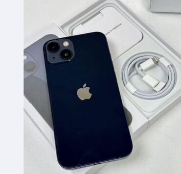 iphone ucun flash kart: IPhone 13, 128 GB, Qara, Face ID