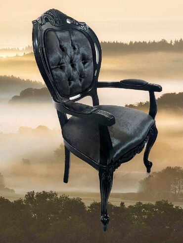 италия мебель: Полукресло (стул с подлокотниками) и мягким сидением, массив