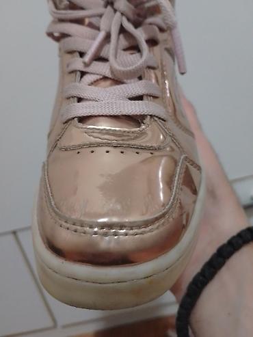 Patike: Svetleće patike – visoki model, metalik zlatno/rose-gold završna — 12