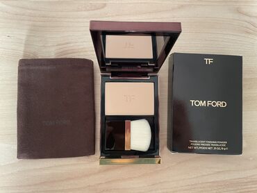 оригинал косметика: TOM FORD Прозрачная финишная пудра Оттенок 02 Ivory Fawn. Легкая