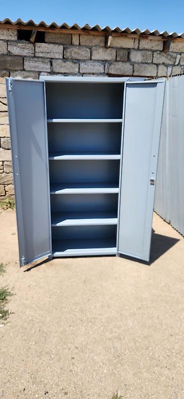 Ofis dolabları: Metall şkaf – 2 qapılı, açarlı - Material: polad (toz boya ilə — 10