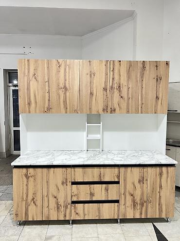 silver kitchen: Кухонный гарнитур, Новый, В рассрочку, ДСП, Бесплатная доставка — 2