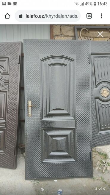 Giriş qapıları: Yeni Giriş qapısı 90x205 sm Zamok və çərçivə ilə, Zəmanətli, Ödənişli quraşdırma, Ödənişli çatdırılma, Rayonlara çatdırılma — 25