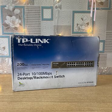 Модемдер жана тармак жабдуулары: БУ TP-link  коммутатор на 24 порта до 100мбит Гарантия: 14 дней 📍