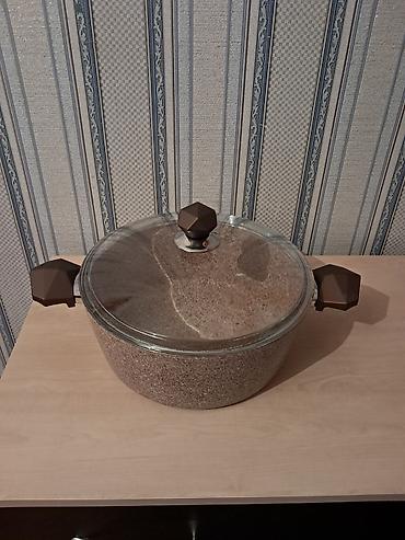 böyük qazanlar: Qazan, rəng - Bej, Qranit, 5-dən çox l, 30 sm, Türkiyə — 1