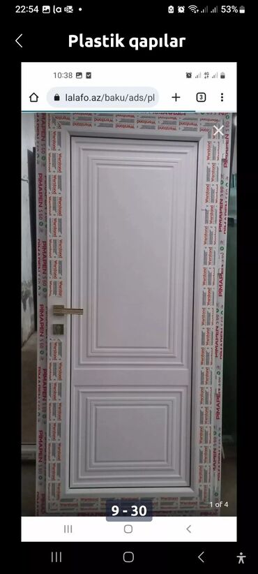 Plastik qapılar: Yeni Plastik qapı Zamok və çərçivə ilə, Zəmanətli, Pulsuz quraşdırma, Pulsuz çatdırılma — 33