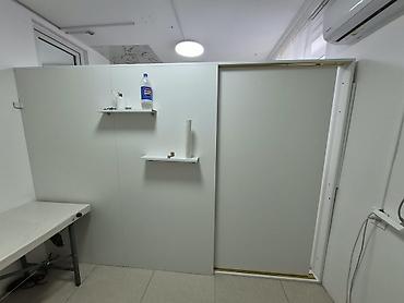 qapi ruckalari: Ağ rəngli sürgülü arakəsmə qapı sistemi - Material: hamar, yuyulması — 1