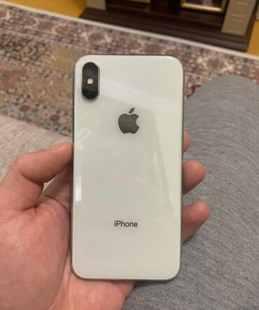 Apple iPhone: IPhone X, 64 GB, Ağ, Face ID