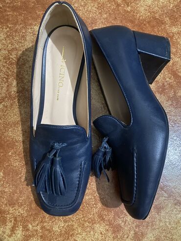 обувь кеды: Туфли 37, цвет - Синий