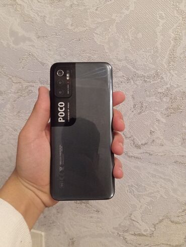 işlenmiş telefon: Poco M3 Pro 5G, 64 GB, rəng - Boz, Face ID, Barmaq izi