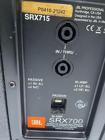 jbl dinamik: JBL SRX715 pasiv/bi-amp səhnə akustikası – cüt. Xüsusiyyətlər: - — 3