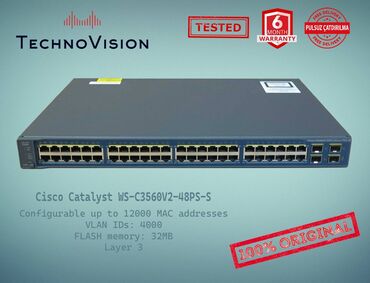 azercell data kart 50 gb: Cisco Catalyst WS 3560V2 48PS S ✔️Sertifikasiyadan keçmiş təcrübəli