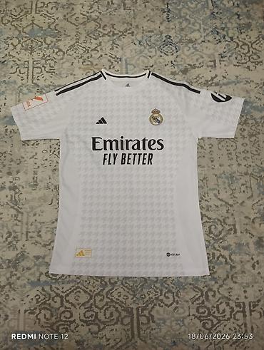 Kişi geyimləri: Futbolka, Adidas, S, rəng - Ağ — 1