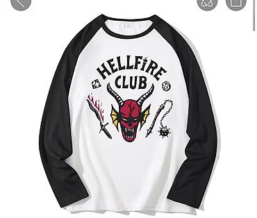 с рукавом: Лонгслив Hellfire Club с контрастными рукавами Ни разу не одевала — 1