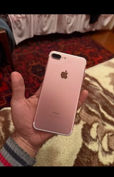 Apple iPhone: IPhone 7 Plus, 128 GB, Rose Gold, Zəmanət, Barmaq izi