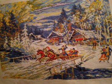 Şəkillər, tablolar: ВЫШИВКА. Вышитые картины в раме. Обращаться по номеру Женщина с — 9