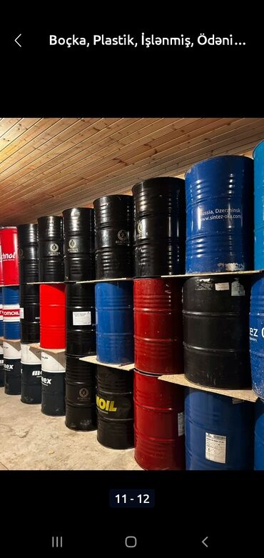 Boçkalar və çəlləklər: Boçka, Metal, Yeni, Ünvandan götürmə, Ödənişli çatdırılma, Rayonlara çatdırılma — 5