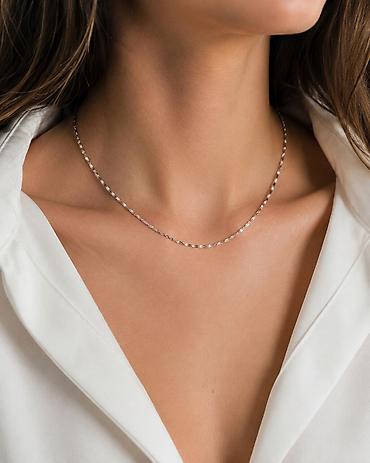 boyun bagi: Minimalist gümüş boyunbağı - Material: gümüş 925 əyyarlı - Dizayn — 1