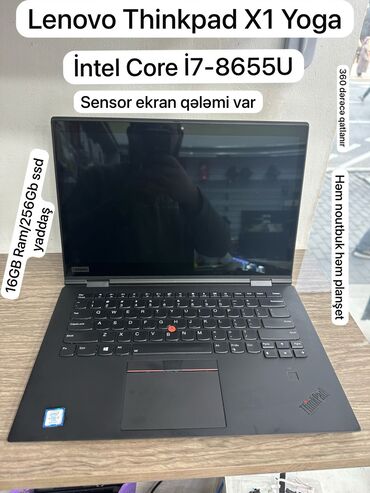 lenovo p1: İşlənmiş Lenovo Yoga, 14 ", Intel Core i7, 256 GB, Ünvandan götürmə, Pulsuz çatdırılma, Rayonlara çatdırılma