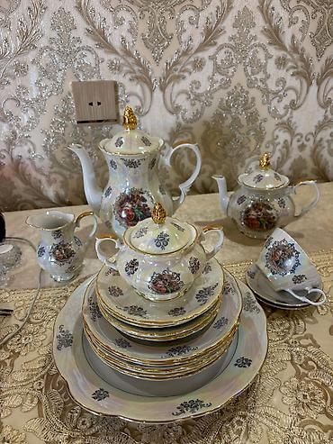 tema sekilleri: Çay dəsti, rəng - Ağ, Farfor — 2