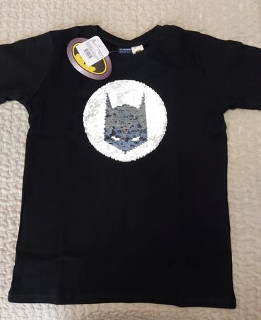 кулон серебро: Детский топ, рубашка, цвет - Черный, Новый