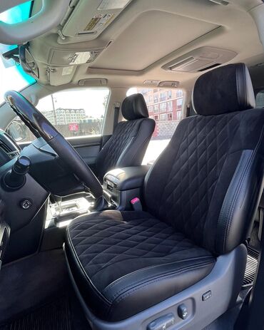 Чехлы и накидки на сиденья: Чехлы Экокожа, цвет - Черный, Toyota, Новый, Самовывоз — 5