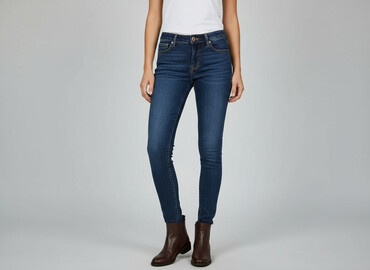 srebrne jeansy: Jeans for women, size 2XS