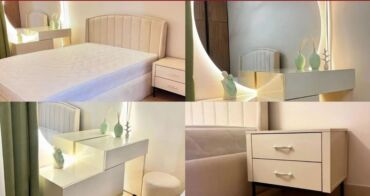 Yataq otağı dəstləri: 2 təknəfərlik çarpayı, Dolab, Tumba, 2 tumba, Azərbaycan, Yeni — 3