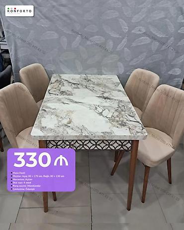 Masa dəsti – Konforto - Açılan mexanizmli masa - Ölçülər: açıq 80×170