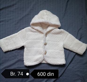 ps lanene pantalone: Komplet jakni/prsluka za devojčicu – veličina br. 74 - Crvena lagana — 4