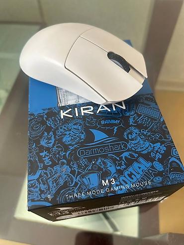 Компьютерные мышки: Игровая мышь Darmoshark M3 KIRAN (Three Mode Gaming Mouse), белая - — 1