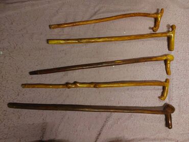 Ходунки, костыли, трости, роллаторы: Бадик - лакированные - натуральное дерево - ручная работа - длина