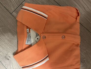 оранжевая футболка: Поло, M (EU 38)