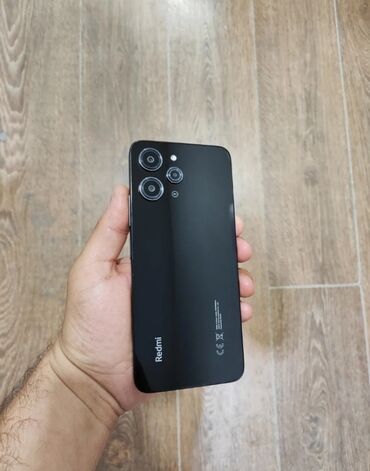Redmi 12, 128 ГБ, цвет - Черный, Отпечаток пальца