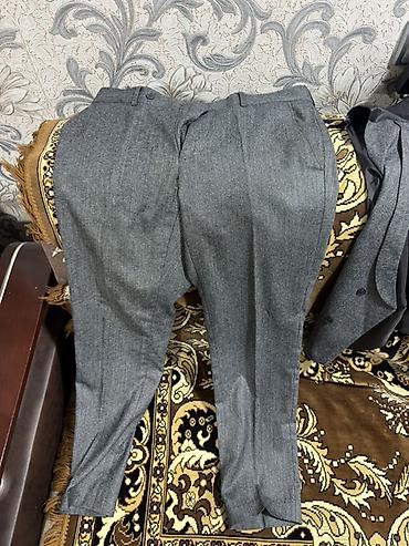 kiraye kostyum: Boz rəngli kişi kostyum dəsti - Komlekt: 2 ədəd eyni parçadan şalvar — 1
