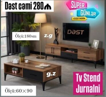 TV altlığı: *Tv Stend və Jurnalni Dəst cəmi 280Azn* Sifarişlə hazırlanır ✔️ təhvil