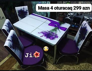istol: Mətbəx və yemək otağı üçün 4 nəfərlik masa-dəstləri Variantlar: - — 2