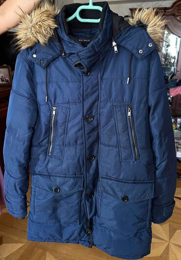 куртка мужская: Куртка Zara, M (EU 38), цвет - Синий
