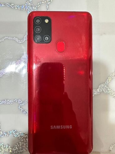 Самовары: Samsung Galaxy A21S, Новый, 32 ГБ, цвет - Красный, 2 SIM