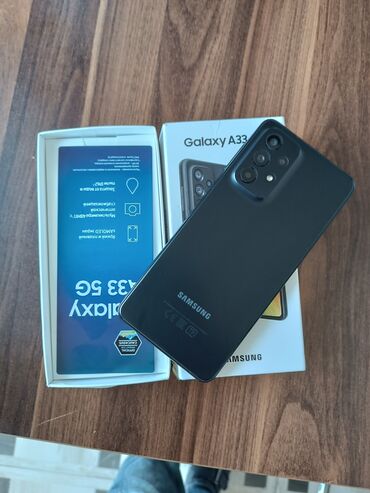 Samsung: Samsung Galaxy A33 5G, 128 ГБ, цвет - Черный, Кнопочный, Отпечаток пальца, Две SIM карты