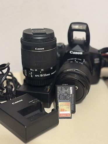 Fotokameralar: Canon 80D +1300D Hər ikisi üçün bir ədəd batareka və yaddaş kartı — 2