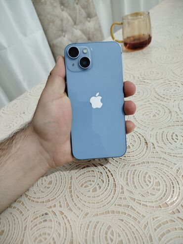 i̇şlənmiş soyducu: IPhone 14, 128 GB, Blue Titanium, Face ID