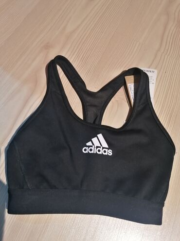 crop top majice zara: Adidas, XS (EU 34), Single-colored, color - Black