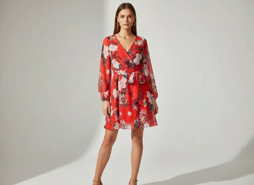 sukienki w kwiaty plus size na wesele: Сукня жіноча, розмір S