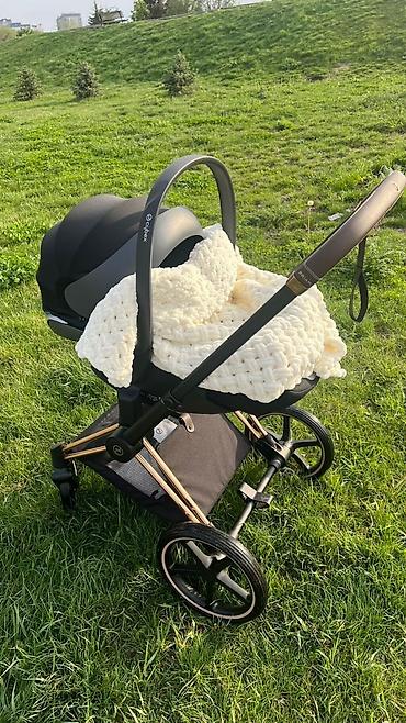 Коляски: Коляска, цвет - Черный, Б/у — 13