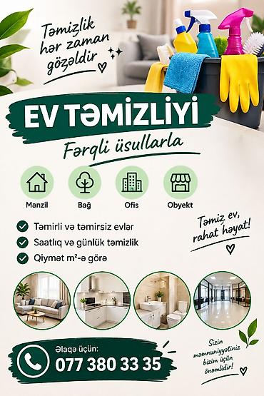 dirnaq modelleri 2020: Təmizlik | Mənzillər | Gündəlik təmizlik — 1