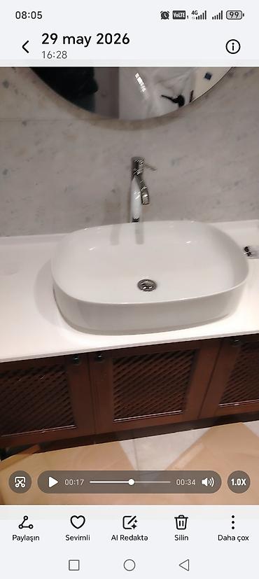 cən təmiri: Hamam/tualet santexnika quraşdırılması xidməti Təklif edilən işlər: - — 3
