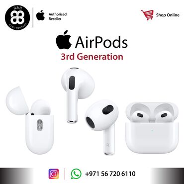 airpods sag: Apple AirPods 3 generation 1 il zəmanət @bbelectronics.official